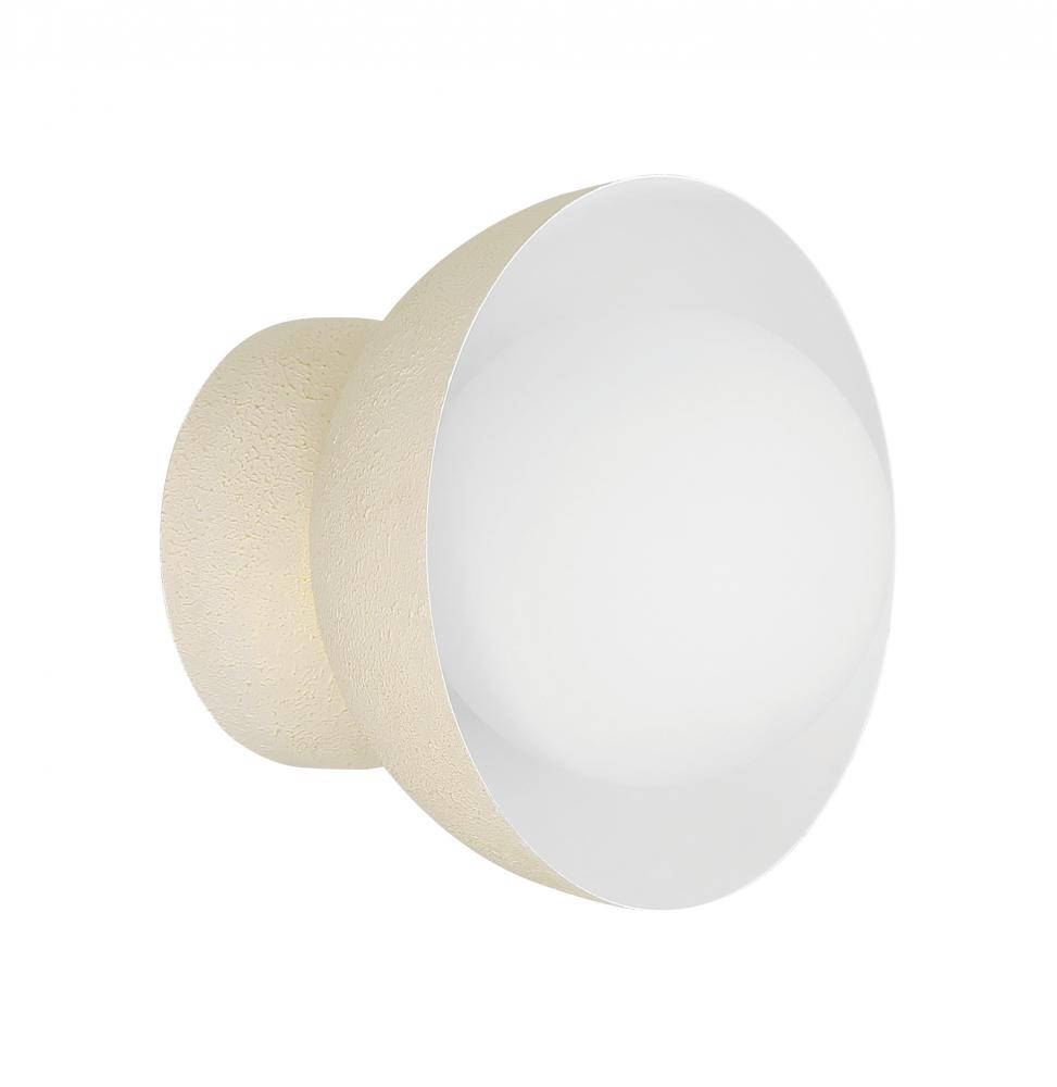 Ventura Dome 1 Light Wall Sconce in Cottage White