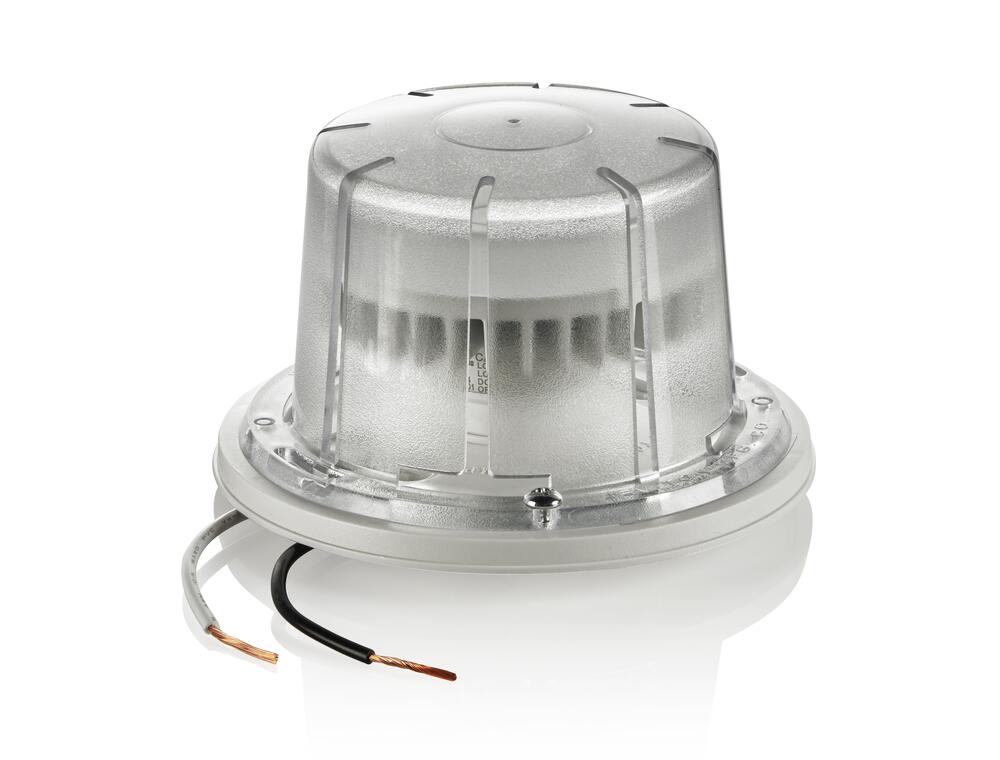 Keyless 1 Light Lamp Socket & Cover w/ 10W LED GU24 Bulb in White