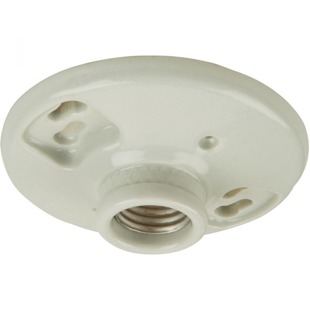 Keyless 1 Light Socket Lamp Holder in Porcelain