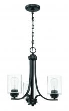 Craftmade 50523-FB - Bolden 3 Light Chandelier in Flat Black