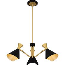 Quoizel ADN5026MBK - Arden 3-Light Matte Black Chandelier