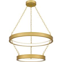Quoizel PCOZA2827A - Ozara Integrated LED Antique Brass Pendant Light
