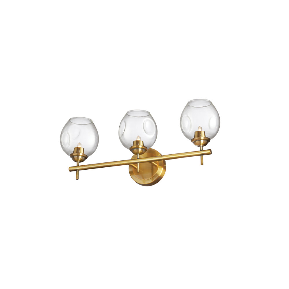 3LT Halogen Vanity VB w/ Clear Glass