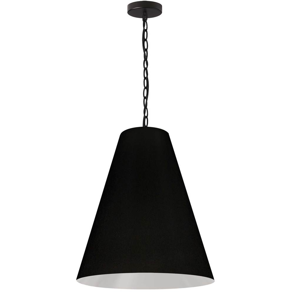 1LT Anaya Medium Pendant,  MB w/ BK Shade