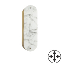 Dainolite PSC-162W-AGB - 2LT Wall Sconce, AGB w/ Faux Alabaster Glass