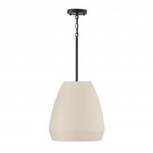 Capital Canada 354211IV - 1-Light Handcrafted Terracotta Pendant in Ivory and Matte Black