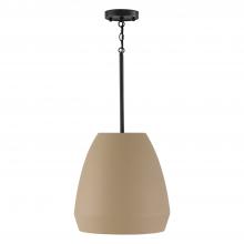 Capital Canada 354211SN - 1-Light Handcrafted Terracotta Pendant in Sienna and Matte Black