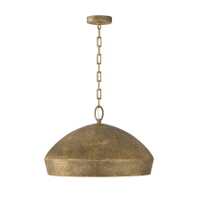 Capital Canada 359812ARG - 21.5" W x 135" H 1-Light Unique Open Dome Pendant in Artisan Gold with Hand-painted Texture
