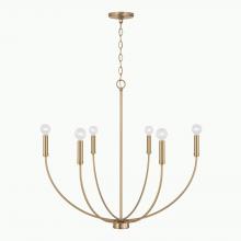 Capital Canada 452161AD - 6-Light Chandelier in Aged Brass