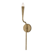 Capital Canada 659811ARG - 5" W x 25" H 1-Light Wallchiere Sconce in Hand-painted Textured Artisan Gold