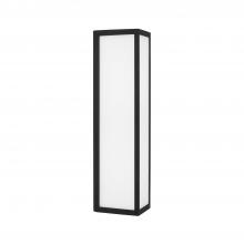 Capital Canada 954721BK-LD - Integrated LED Outdoor Wall Lantern in Black with Painted White Glass