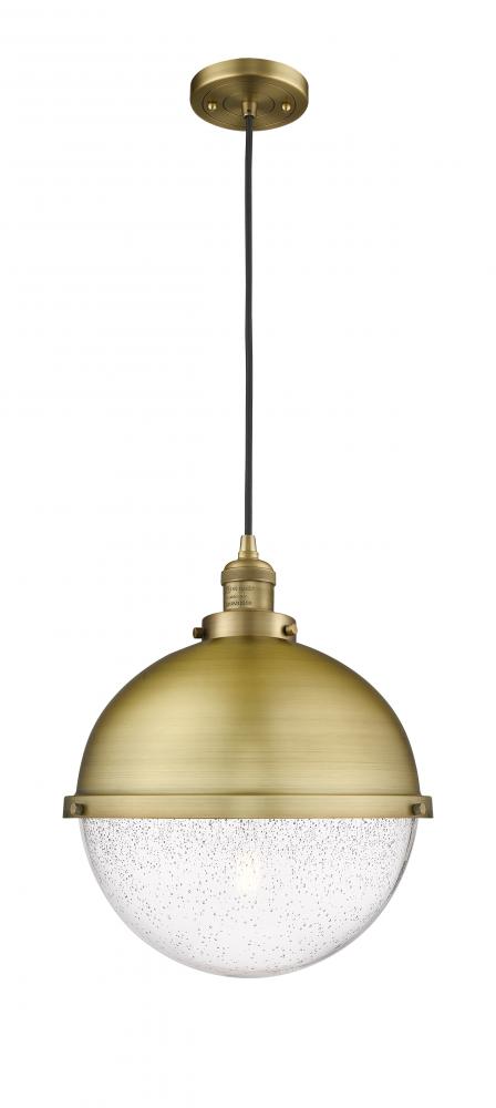 Hampden - 1 Light - 13 inch - Brushed Brass - Cord hung - Pendant