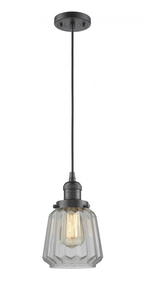 Chatham - 1 Light - 7 inch - Oil Rubbed Bronze - Cord hung - Mini Pendant