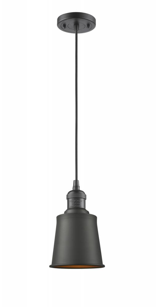 Addison - 1 Light - 5 inch - Oil Rubbed Bronze - Cord hung - Mini Pendant