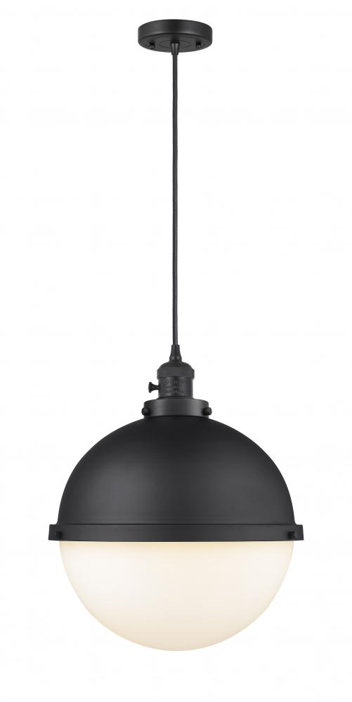 Hampden - 1 Light - 13 inch - Matte Black - Cord hung - Pendant