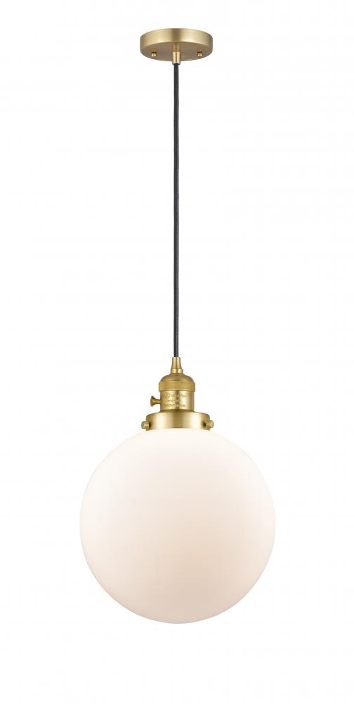 Beacon - 1 Light - 10 inch - Satin Gold - Cord hung - Mini Pendant