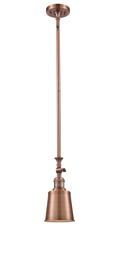 Addison - 1 Light - 5 inch - Antique Copper - Stem Hung - Mini Pendant