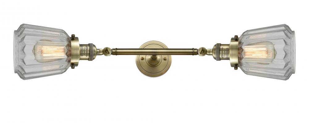 Chatham - 2 Light - 7 inch - Antique Brass - Bath Vanity Light