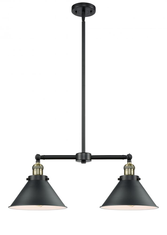 Briarcliff - 2 Light - 21 inch - Black Antique Brass - Stem Hung - Island Light