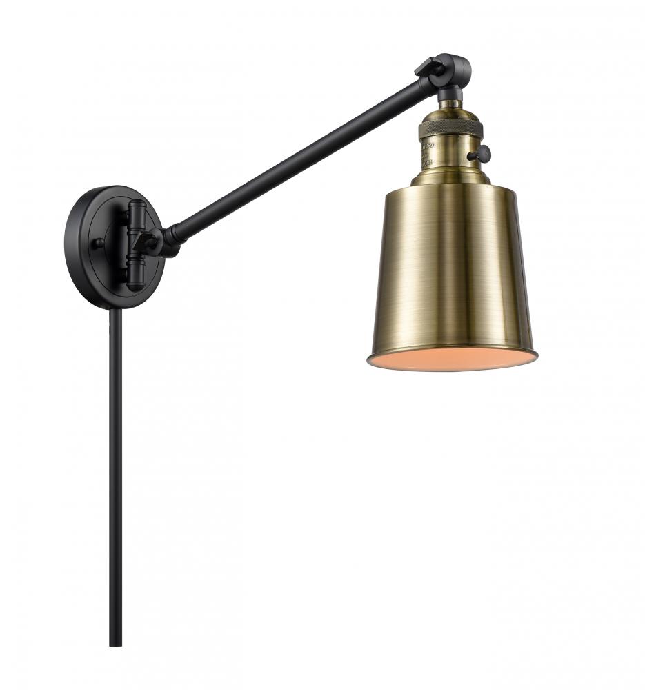 Addison - 1 Light - 8 inch - Black Antique Brass - Swing Arm