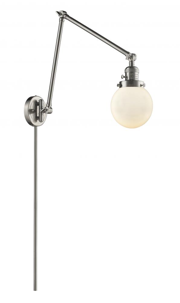 Beacon - 1 Light - 6 inch - Brushed Satin Nickel - Swing Arm