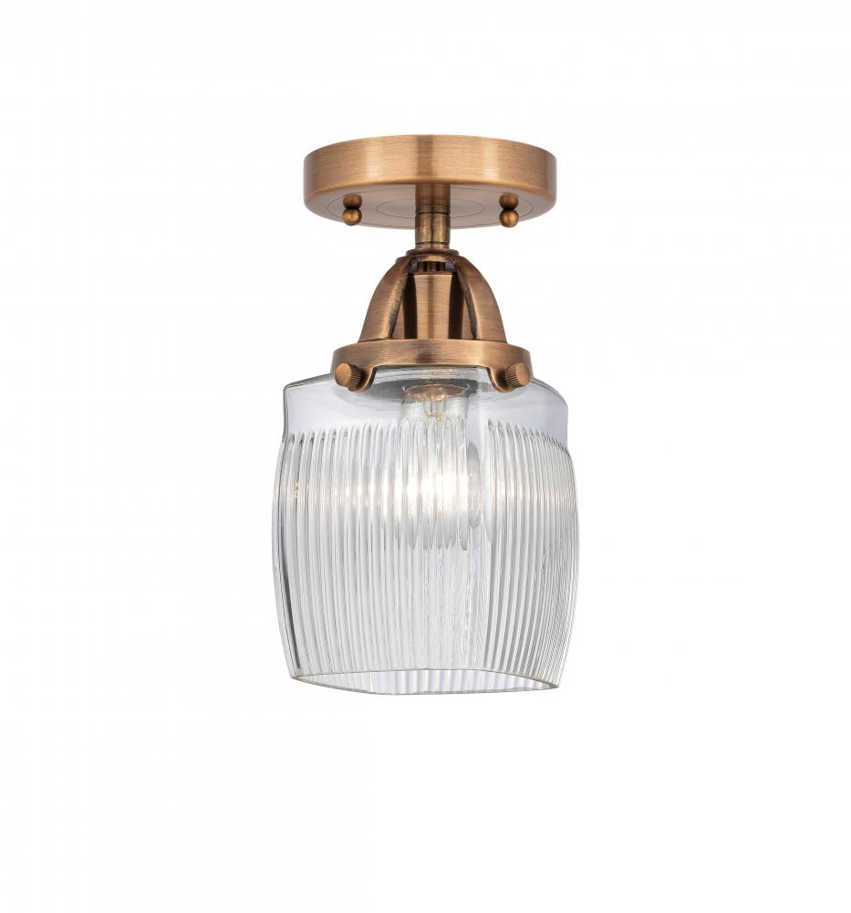 Colton - 1 Light - 6 inch - Antique Copper - Semi-Flush Mount