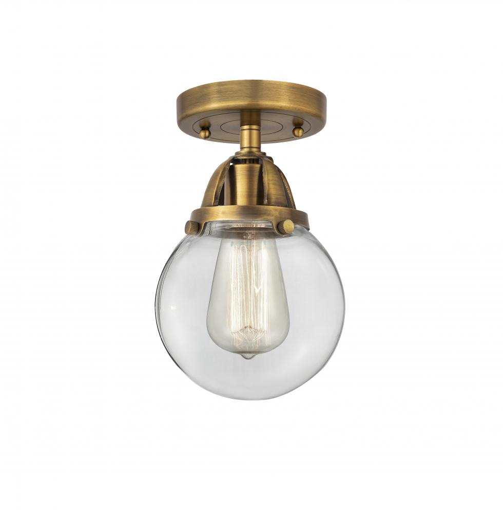 Beacon - 1 Light - 6 inch - Brushed Brass - Semi-Flush Mount