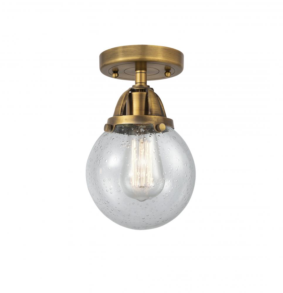 Beacon - 1 Light - 6 inch - Brushed Brass - Semi-Flush Mount