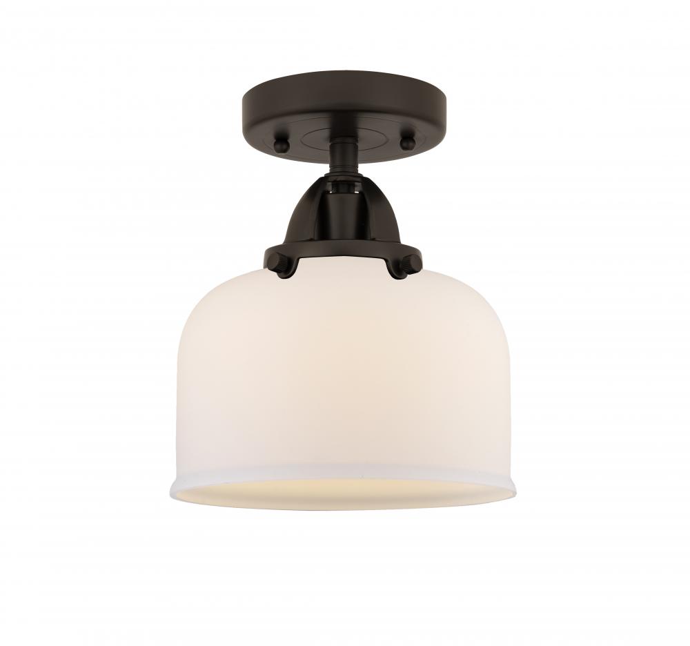 Bell - 1 Light - 8 inch - Oil Rubbed Bronze - Semi-Flush Mount