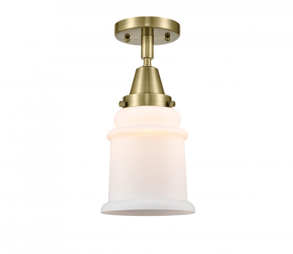 Canton - 1 Light - 6 inch - Antique Brass - Flush Mount