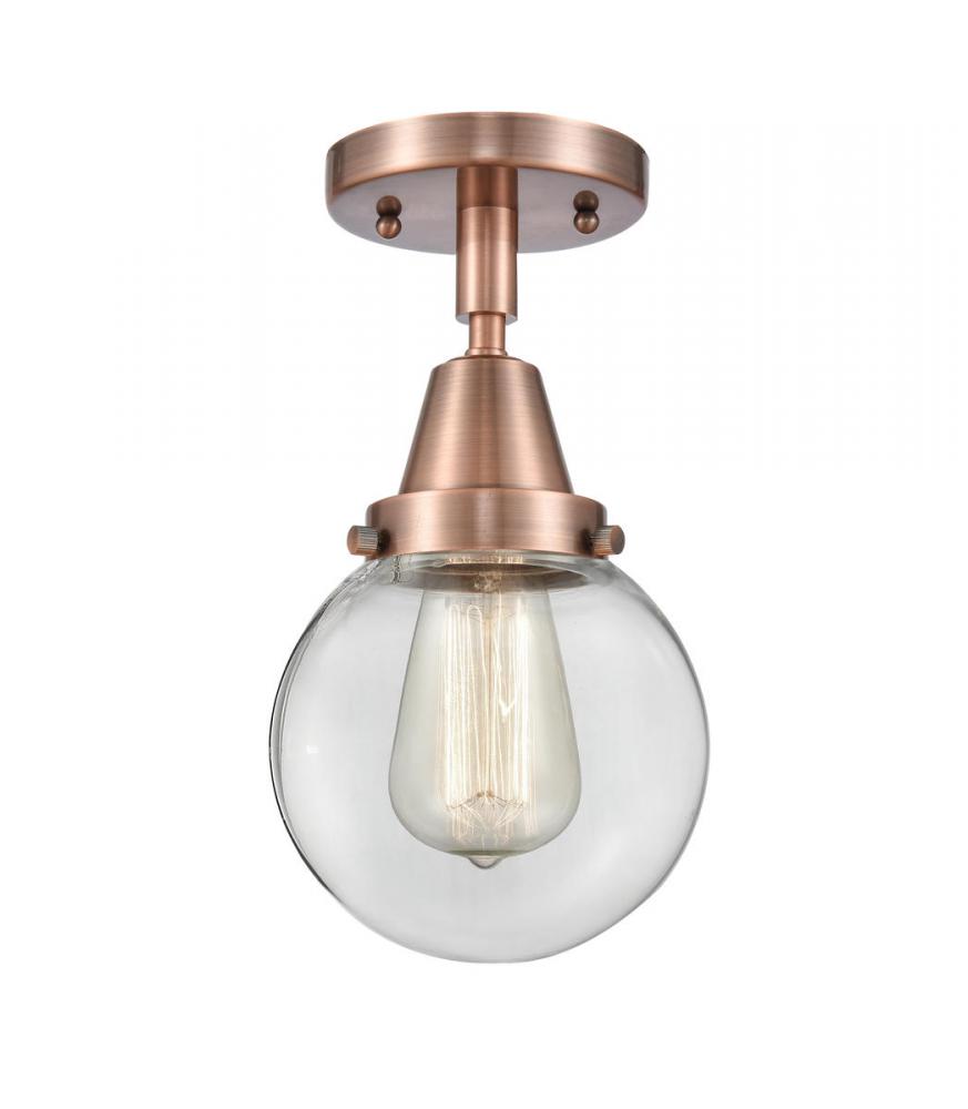 Beacon - 1 Light - 6 inch - Antique Copper - Flush Mount