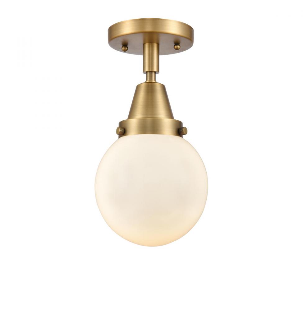 Beacon - 1 Light - 6 inch - Brushed Brass - Flush Mount