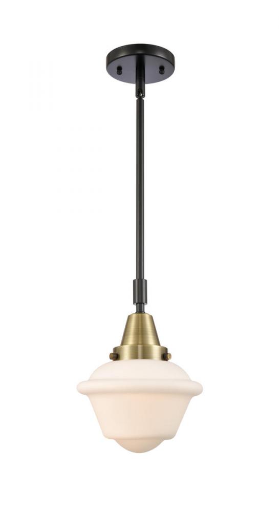 Oxford - 1 Light - 8 inch - Black Antique Brass - Mini Pendant