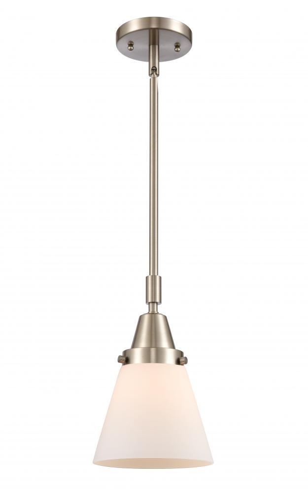 Cone - 1 Light - 6 inch - Brushed Satin Nickel - Mini Pendant