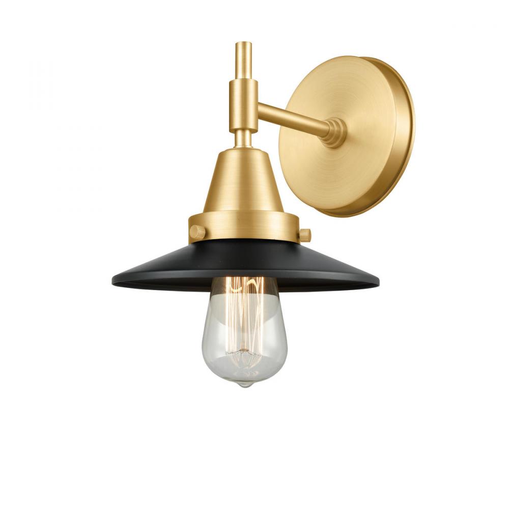 Railroad - 1 Light - 8 inch - Satin Gold - Sconce