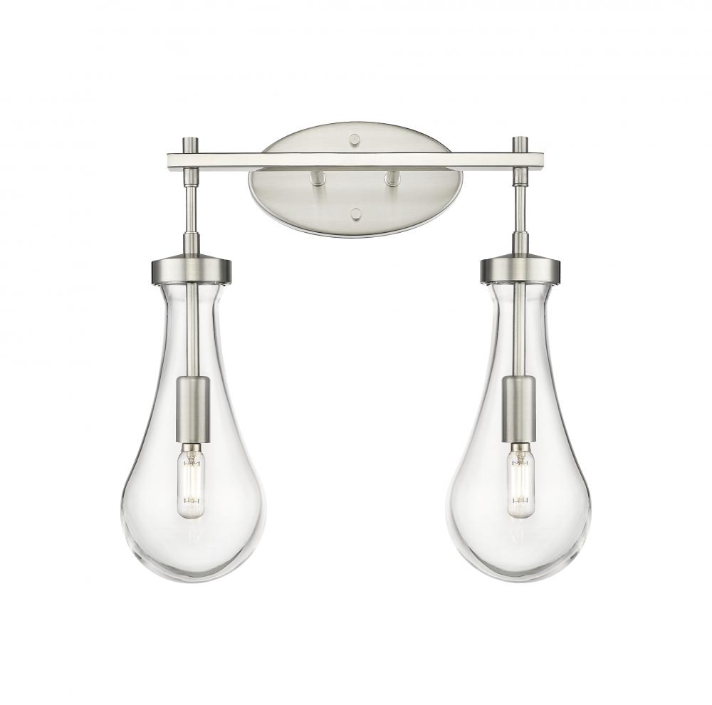 Owego - 2 Light - 17 inch - Satin Nickel - Bath Vanity Light