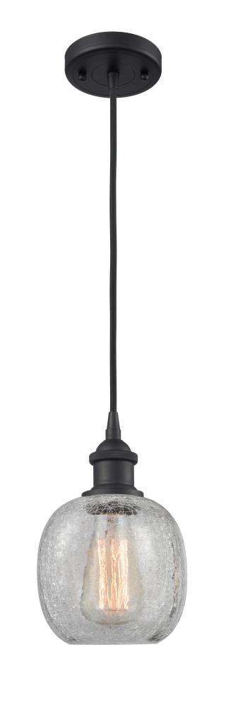 Belfast - 1 Light - 6 inch - Matte Black - Cord hung - Mini Pendant