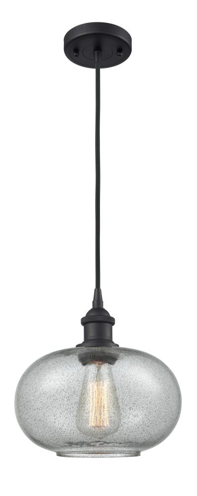 Gorham - 1 Light - 10 inch - Matte Black - Cord hung - Mini Pendant