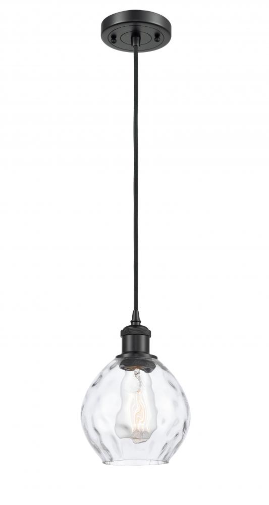 Waverly - 1 Light - 6 inch - Matte Black - Cord hung - Mini Pendant