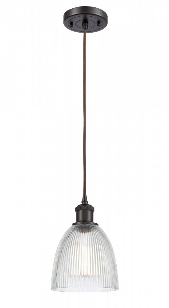 Castile - 1 Light - 6 inch - Oil Rubbed Bronze - Cord hung - Mini Pendant