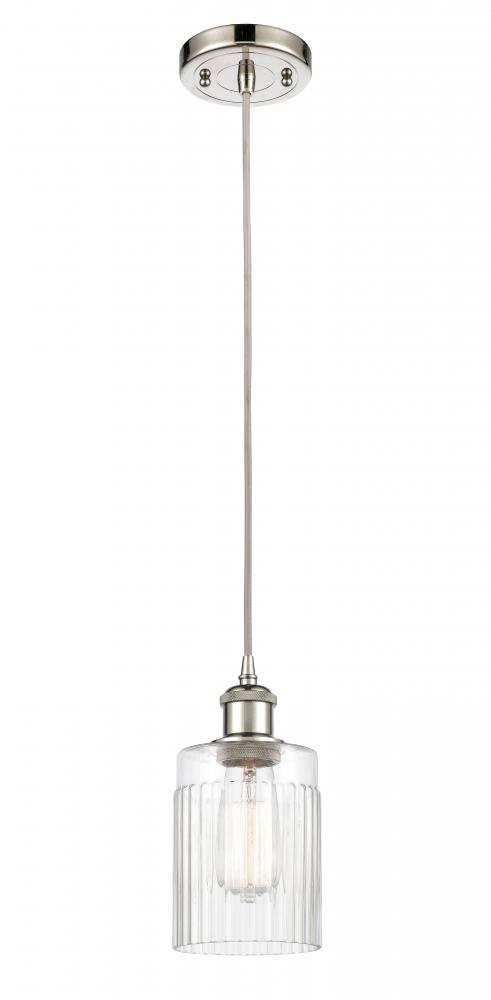 Hadley - 1 Light - 5 inch - Polished Nickel - Cord hung - Mini Pendant