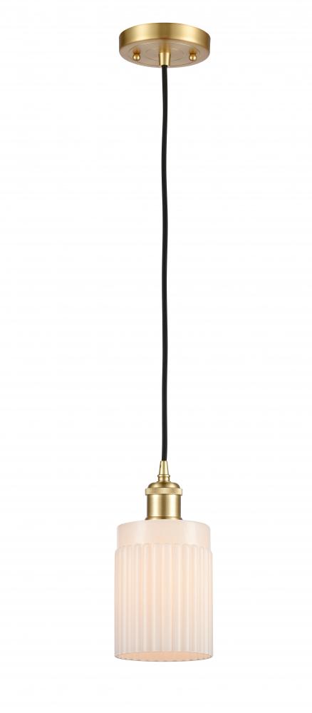 Hadley - 1 Light - 5 inch - Satin Gold - Cord hung - Mini Pendant