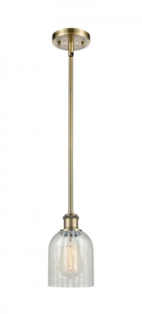 Caledonia - 1 Light - 5 inch - Antique Brass - Mini Pendant
