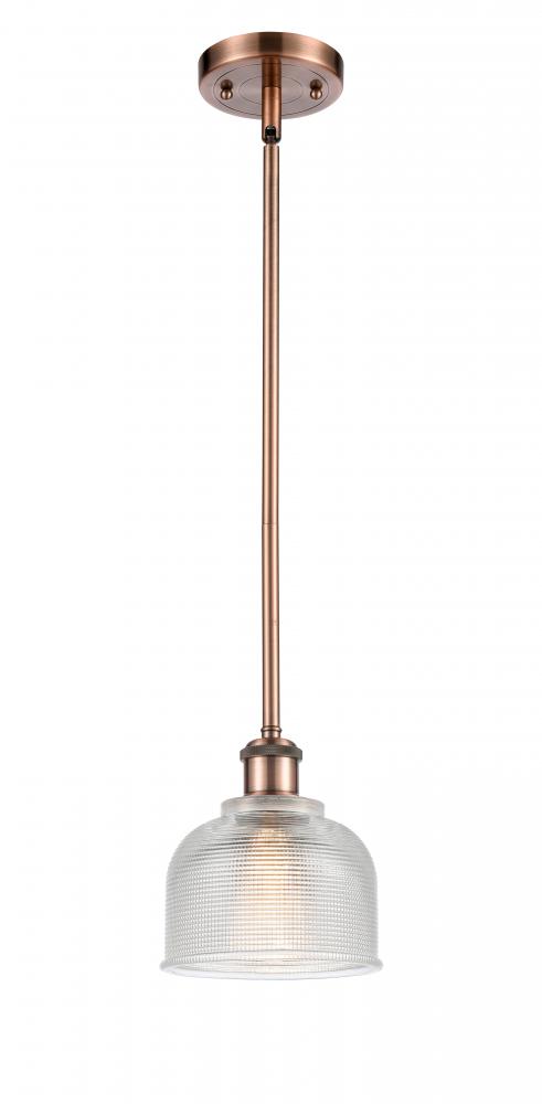 Dayton - 1 Light - 6 inch - Antique Copper - Mini Pendant