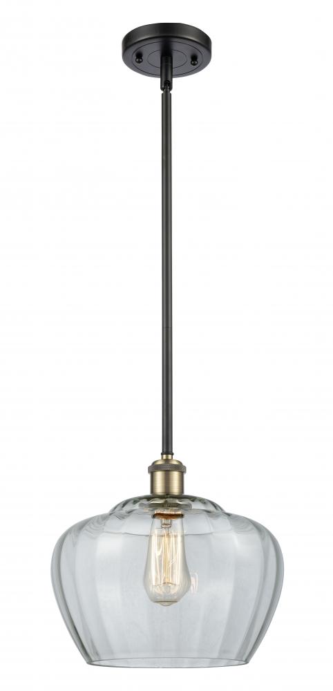 Fenton - 1 Light - 11 inch - Black Antique Brass - Mini Pendant