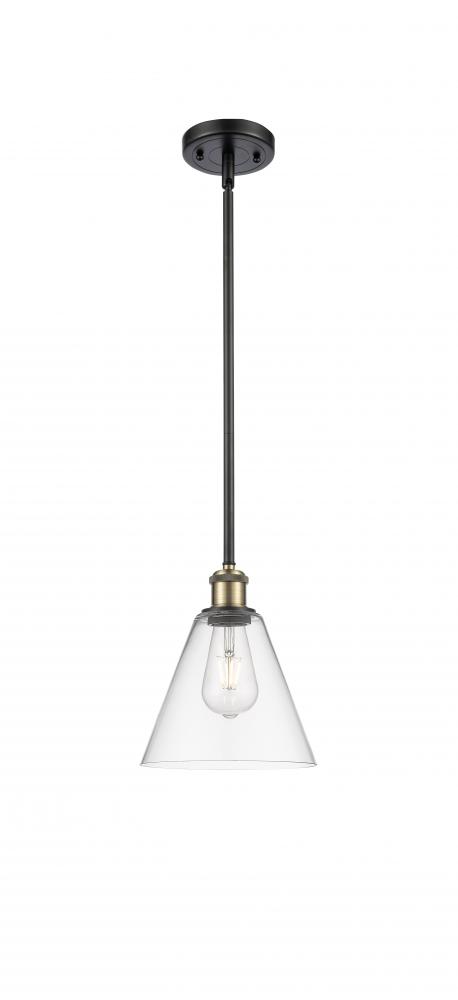 Berkshire - 1 Light - 8 inch - Black Antique Brass - Mini Pendant