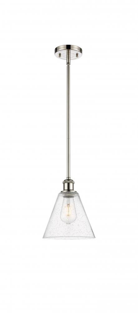 Berkshire - 1 Light - 8 inch - Polished Nickel - Mini Pendant