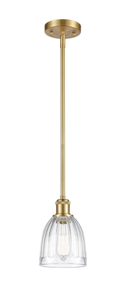 Brookfield - 1 Light - 6 inch - Satin Gold - Mini Pendant