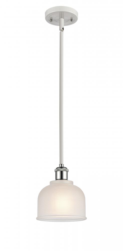 Dayton - 1 Light - 6 inch - White Polished Chrome - Mini Pendant