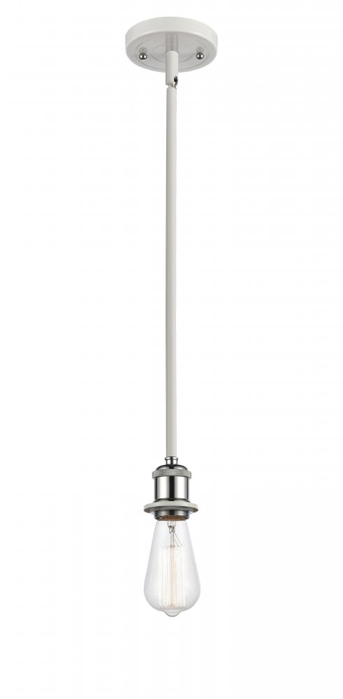 Bare Bulb - 1 Light - 5 inch - White Polished Chrome - Mini Pendant